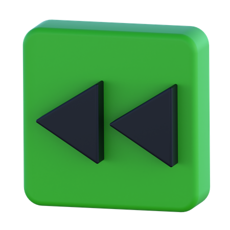 Fast Rewind  3D Icon