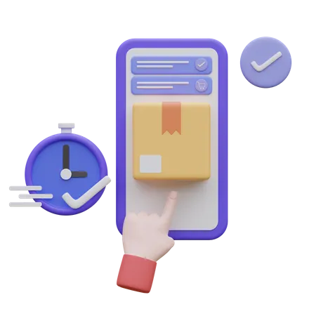 Fast Shipping  3D Icon