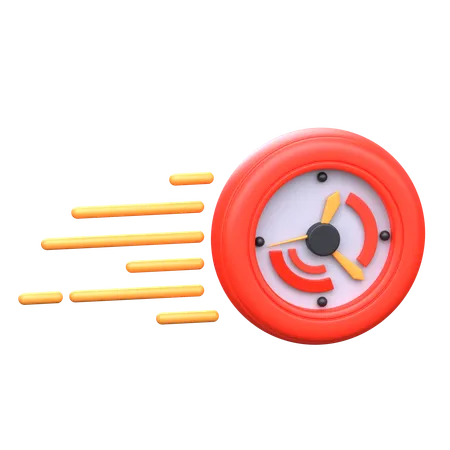 Fast Time 3 D Workaholic Icon 3D Icon