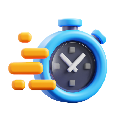 Fast Time  3D Icon