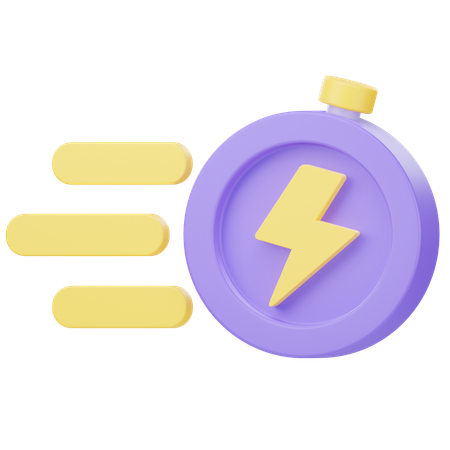 Fast Time  3D Icon