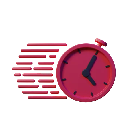 Fast Time Icon 3 D Render Isolated 3D Illustration