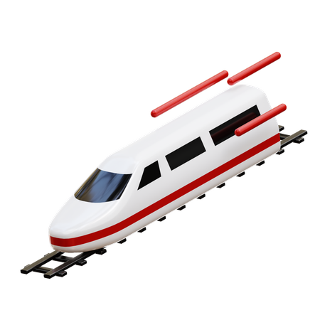 Fast Train  3D Icon
