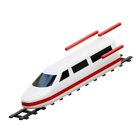 Fast Train  3D Icon
