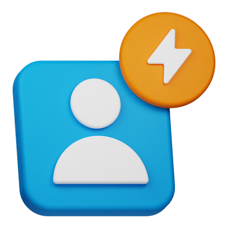 Fast User  3D Icon