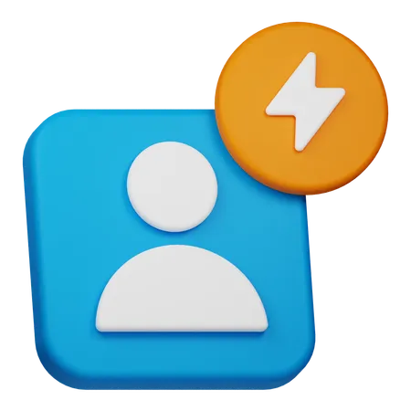 Fast User  3D Icon