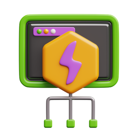 Faster  3D Icon