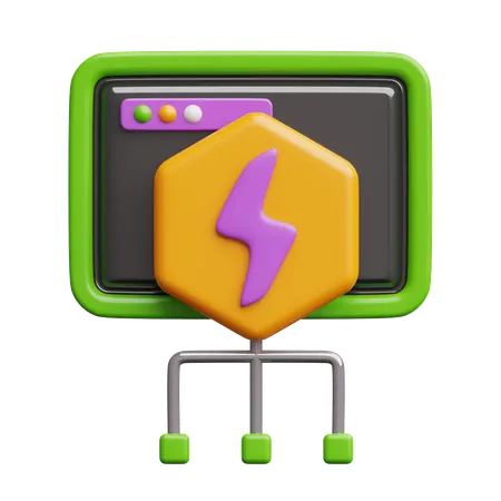Faster  3D Icon