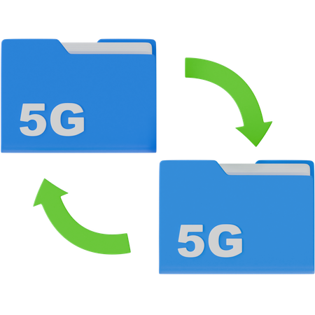 Faster Data Transfer  3D Icon
