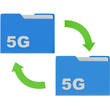 Faster Data Transfer  3D Icon