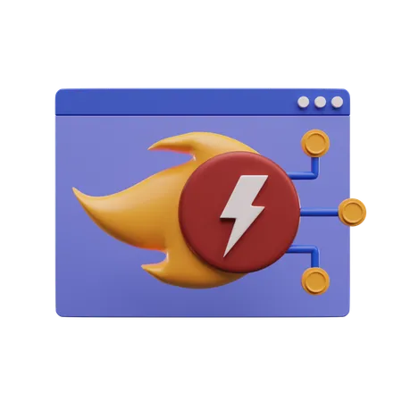 Faster Web  3D Icon