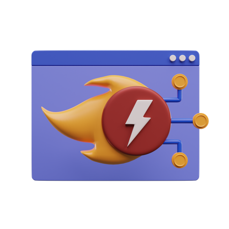 Faster Web  3D Icon