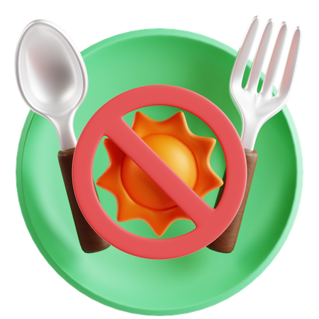 Fasting  3D Icon