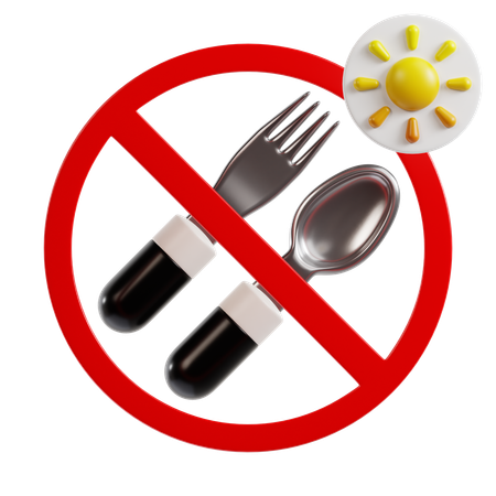 断食  3D Icon