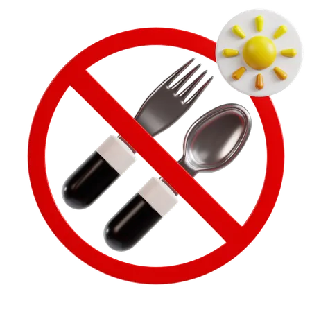 断食  3D Icon