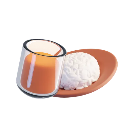 断食  3D Icon