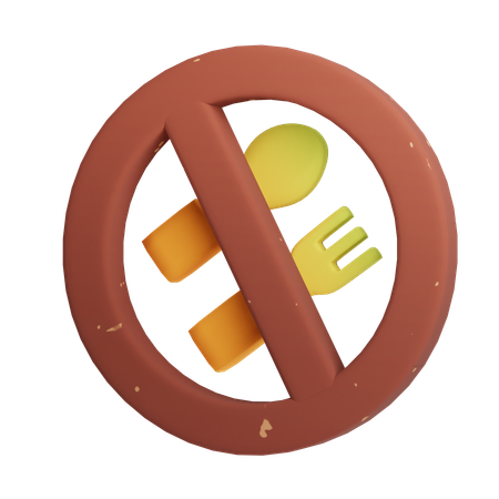 금식  3D Icon
