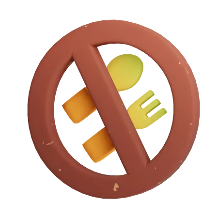 금식  3D Icon
