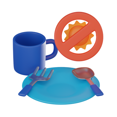 Fasting  3D Icon