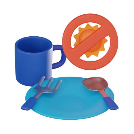 Fasting  3D Icon