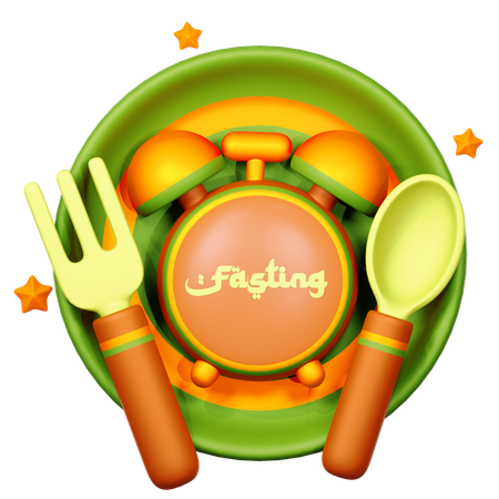 Fasting  3D Icon