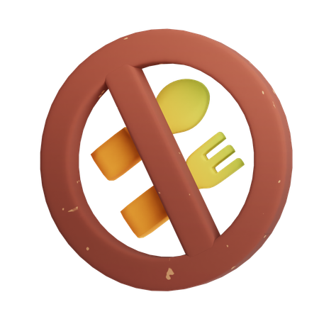 Fasting  3D Icon