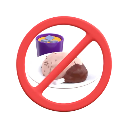 Fasting No Food 3D Icon
