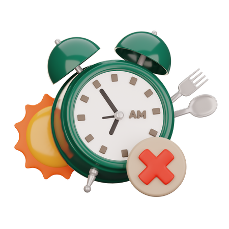 Fasting Time  3D Icon