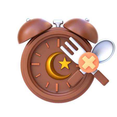 Fasting Time  3D Icon