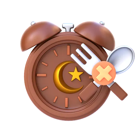 Fasting Time  3D Icon