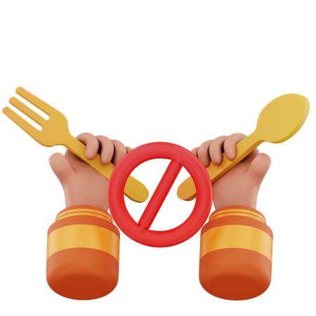 Fasting Time  3D Icon