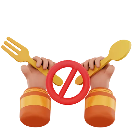 Fasting Time  3D Icon
