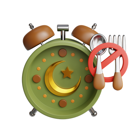 Fasting Time  3D Icon