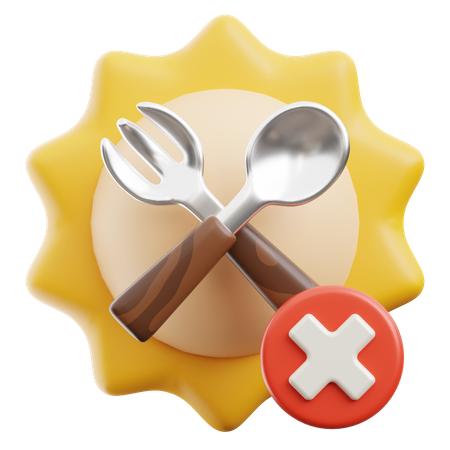 Fasting Time  3D Icon