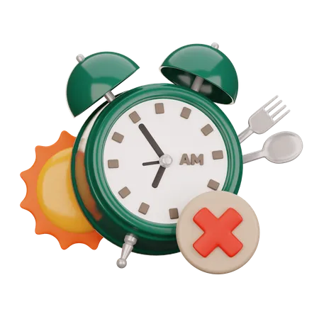 Fasting Time  3D Icon