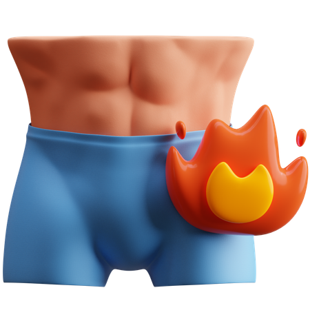 Fat burn  3D Icon