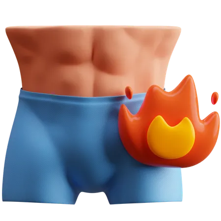 Fat burn  3D Icon