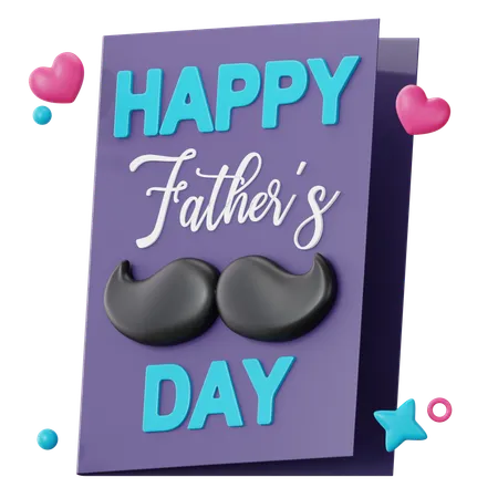 Father Day Card  3D Icon