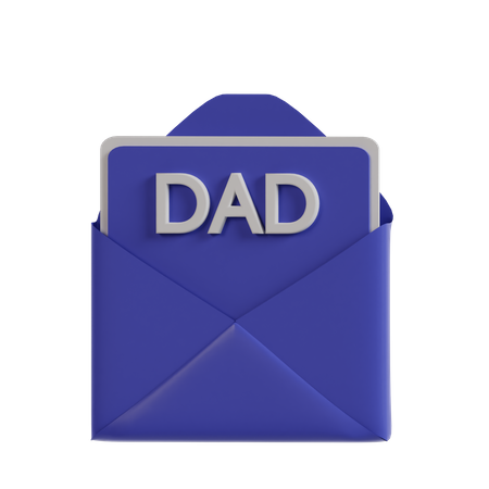 Father Day Letter  3D Icon