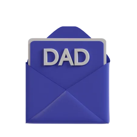 Father Day Letter  3D Icon