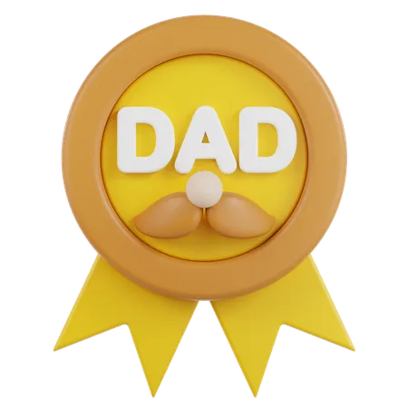 Father Medal  3D Icon