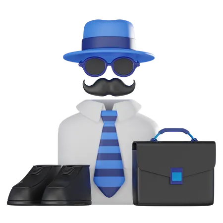 Father Set Clothing  3D Icon