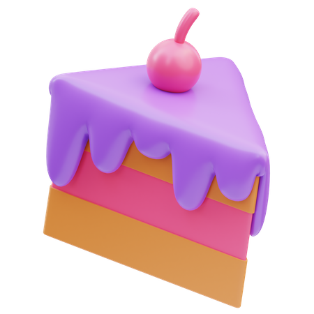 Fatia de bolo  3D Icon