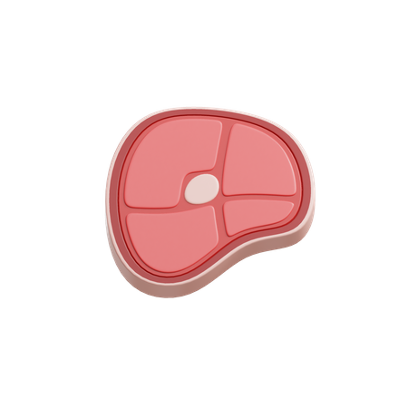 Fatia de carne  3D Icon