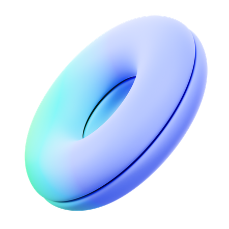 Fatia de donut abstrata  3D Icon