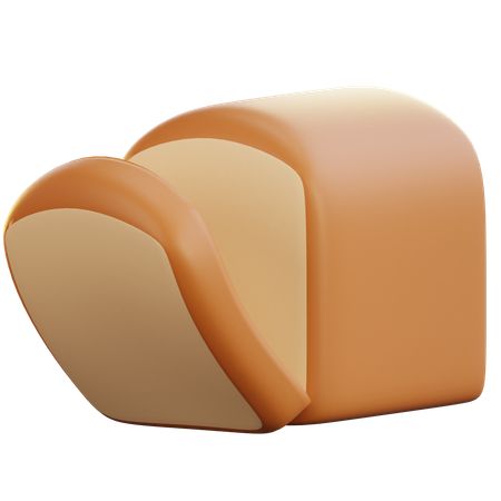 Fatia de pão  3D Icon