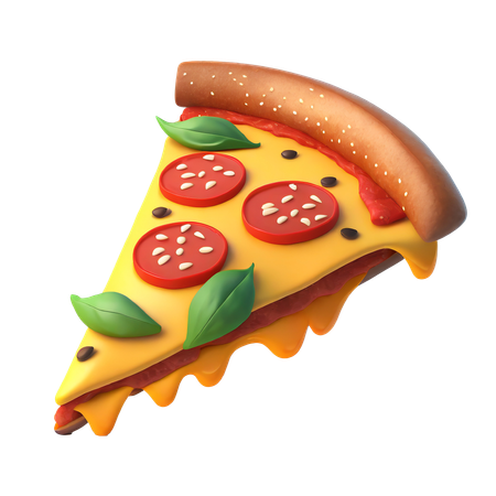 Fatia de pizza  3D Icon