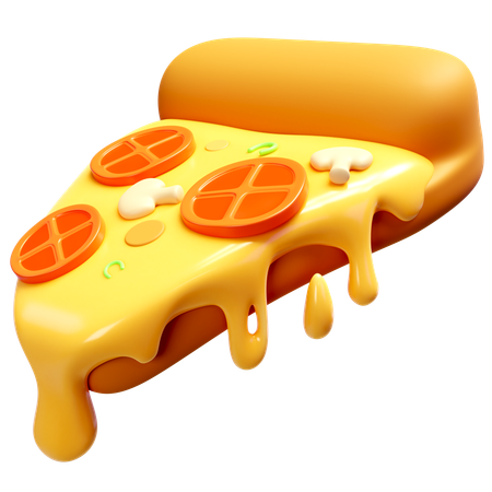 Fatia de pizza  3D Icon