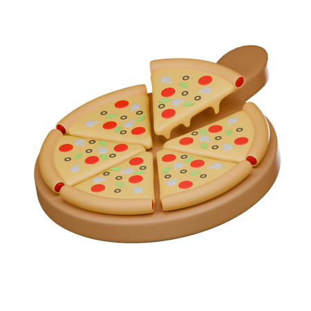 Fatia de pizza  3D Icon