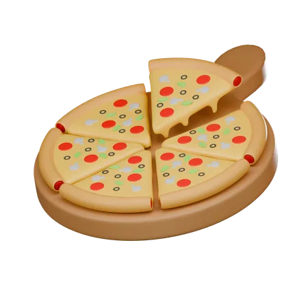 Fatia de pizza  3D Icon